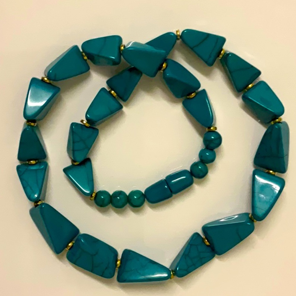 Vintage Turquoise Beads Necklace